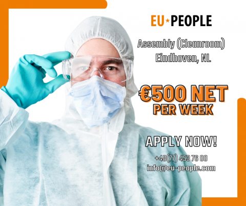 CLEANROOM - PRACA W EINDHOVEN