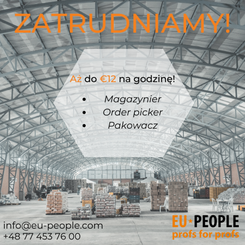 PRACA NA MAGAZYNIE – BUDOWANIE KONTENERÓW