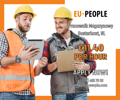 PRACA NA MAGAZYNIE - ZACZNIJ OD ZARAZ - WAREHOUSE WORKER