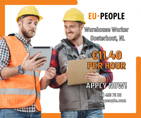 PRACA NA MAGAZYNIE - ZACZNIJ OD ZARAZ - WAREHOUSE WORKER