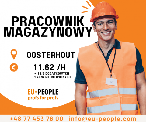PRACA NA MAGAZYNIE - ZACZNIJ OD ZARAZ - WAREHOUSE WORKER